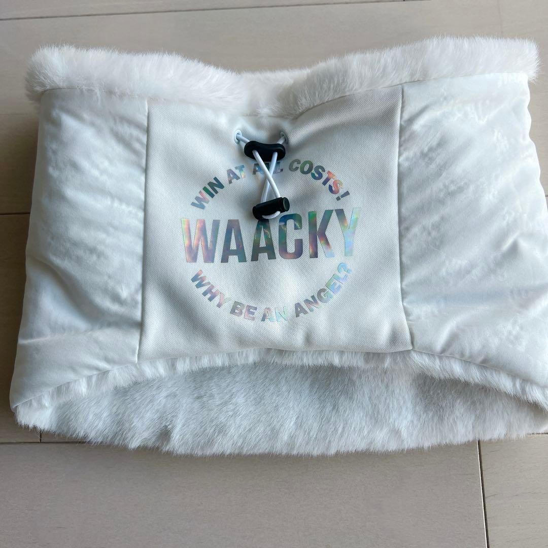 未使用新品♡ワックWAAC♡レディースゴルフネックウォーマーホワイト♡冬防寒