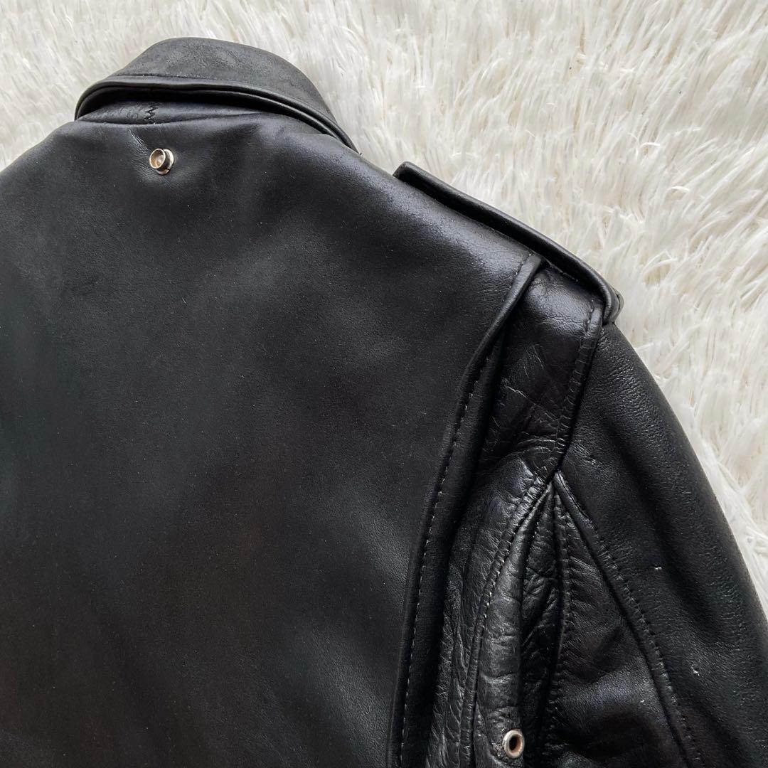 米国製✨schott 618 レザージャケット　ダブルライダース 38 ブラック