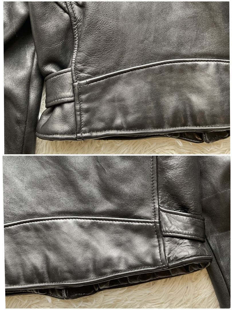 米国製✨schott 618 レザージャケット　ダブルライダース 38 ブラック