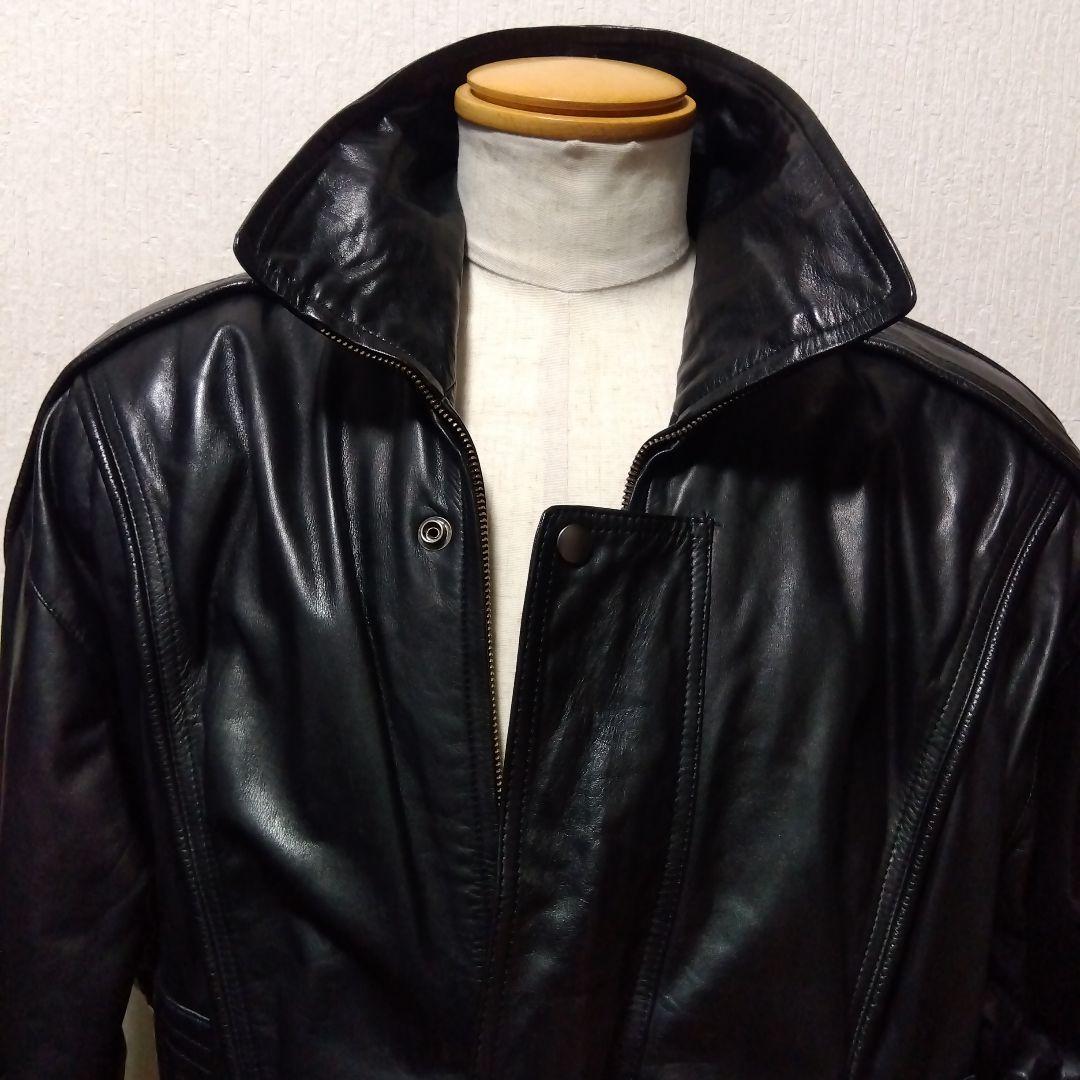 【希少美品‼️】ヴィンテージ カウレザーライダースジャケット 牛革　XL位