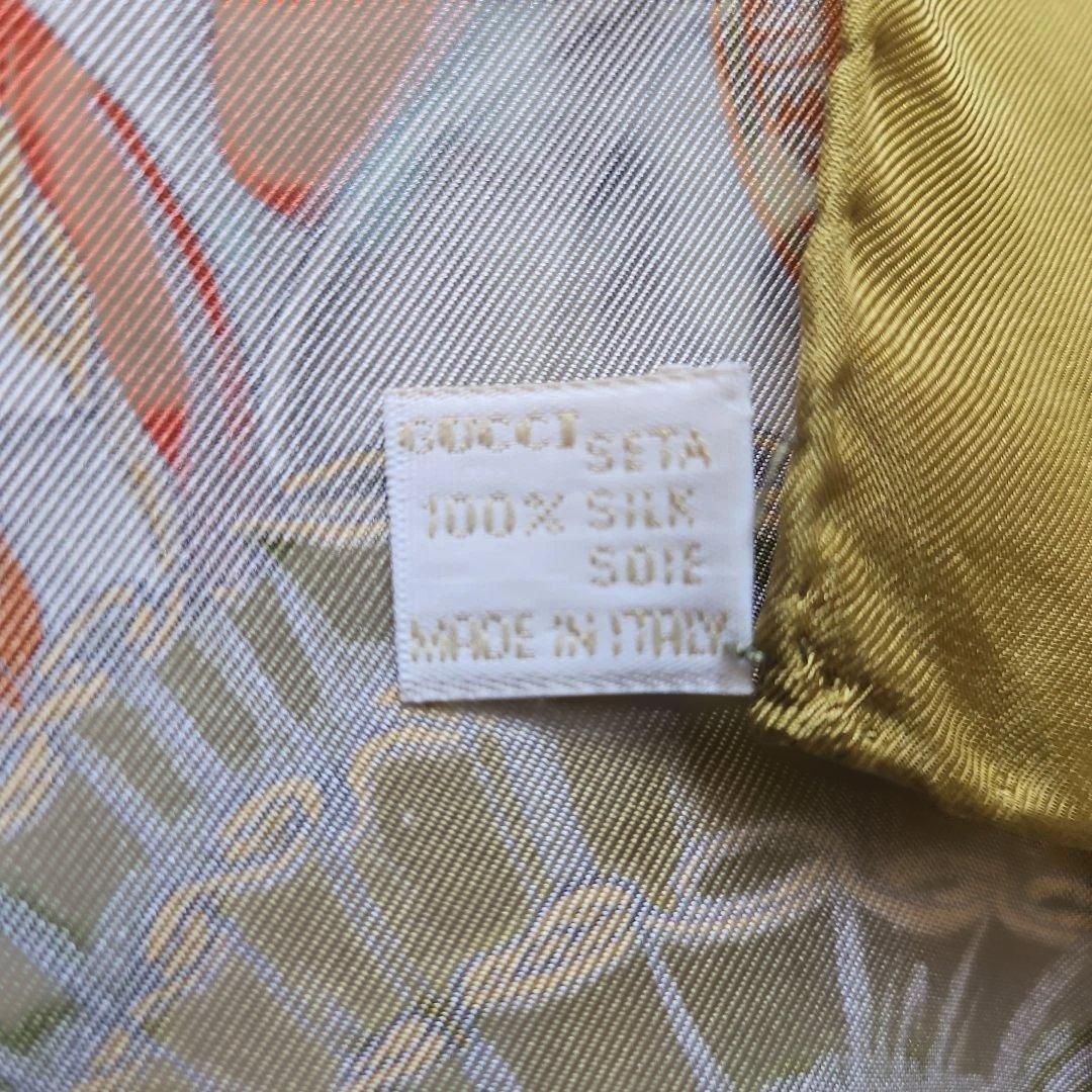 【GUCCI 】グッチ 大判 シルクスカーフ 勲章 メダル柄