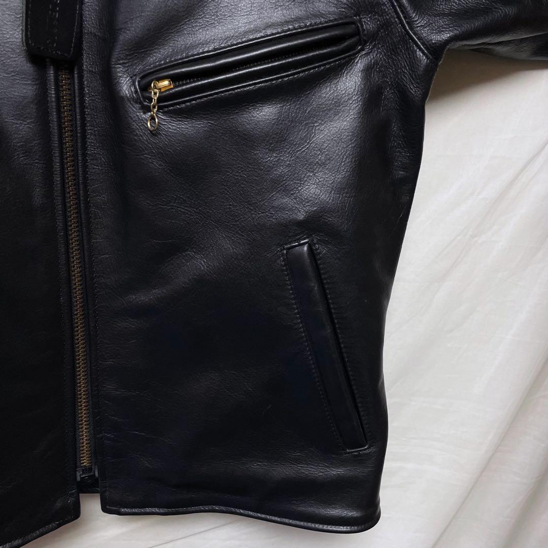 美品 VANSON ENFエンフィールド シングルライダースジャケット USA製