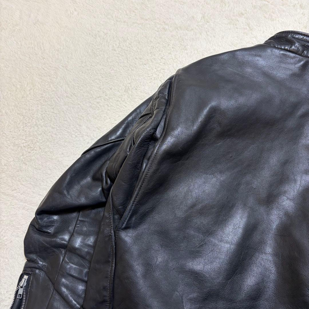 ⚠️訳ありschott ショット641E シングルライダース ボアライナー付 38