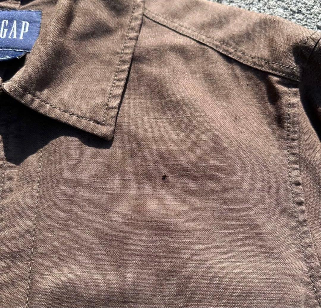 90's OLD GAP ジップアップ ジャケット スウィングトップ リネン