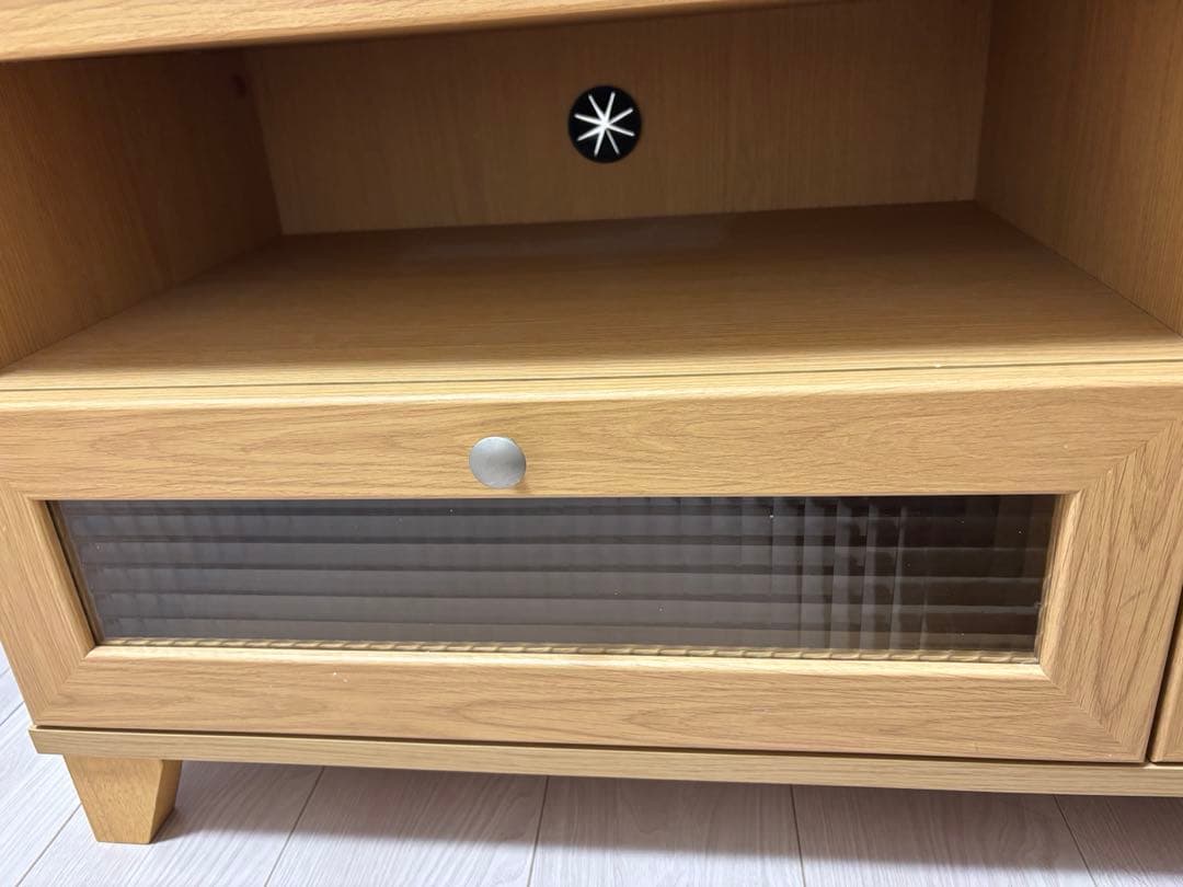 ナチュラルウッド テレビ台 引き出し付き　ニトリ　⭐︎最終お値下げしました⭐︎