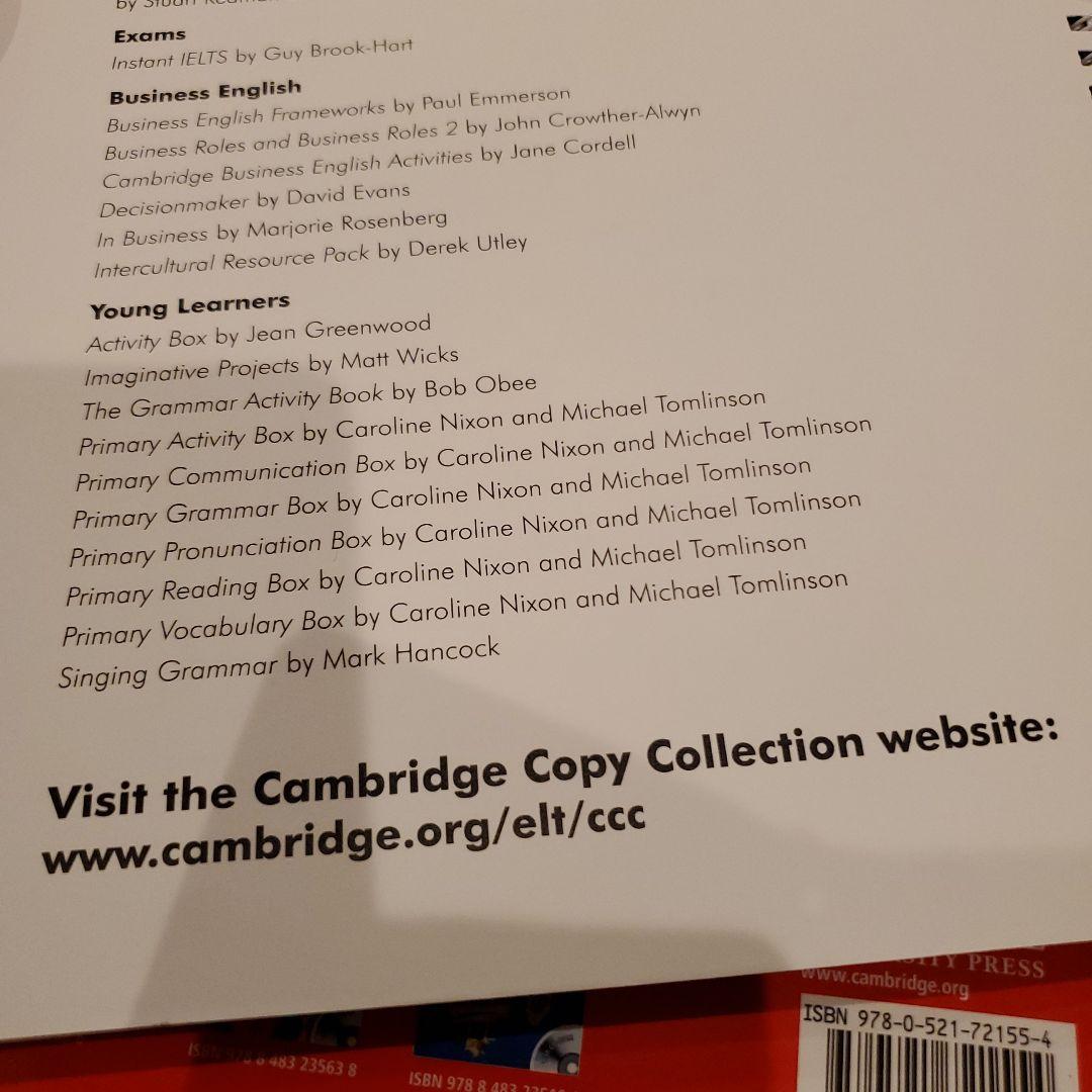 英語 Cambridge Teacher's Resource Book