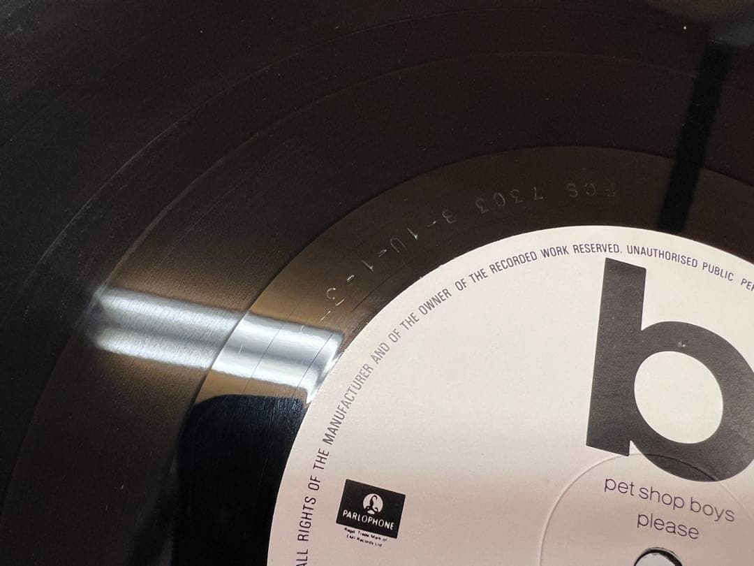 UK盤 Pet Shop Boys Please LP洋楽 PCS 7303