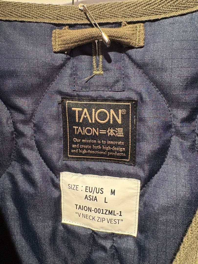 TAION タイオン ダウンベスト L