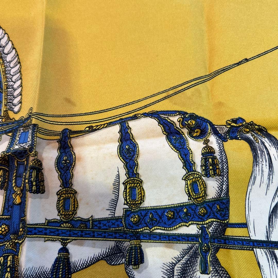 HERMES カレ90 GRAND APPARAT 盛装の馬 シルクスカーフ