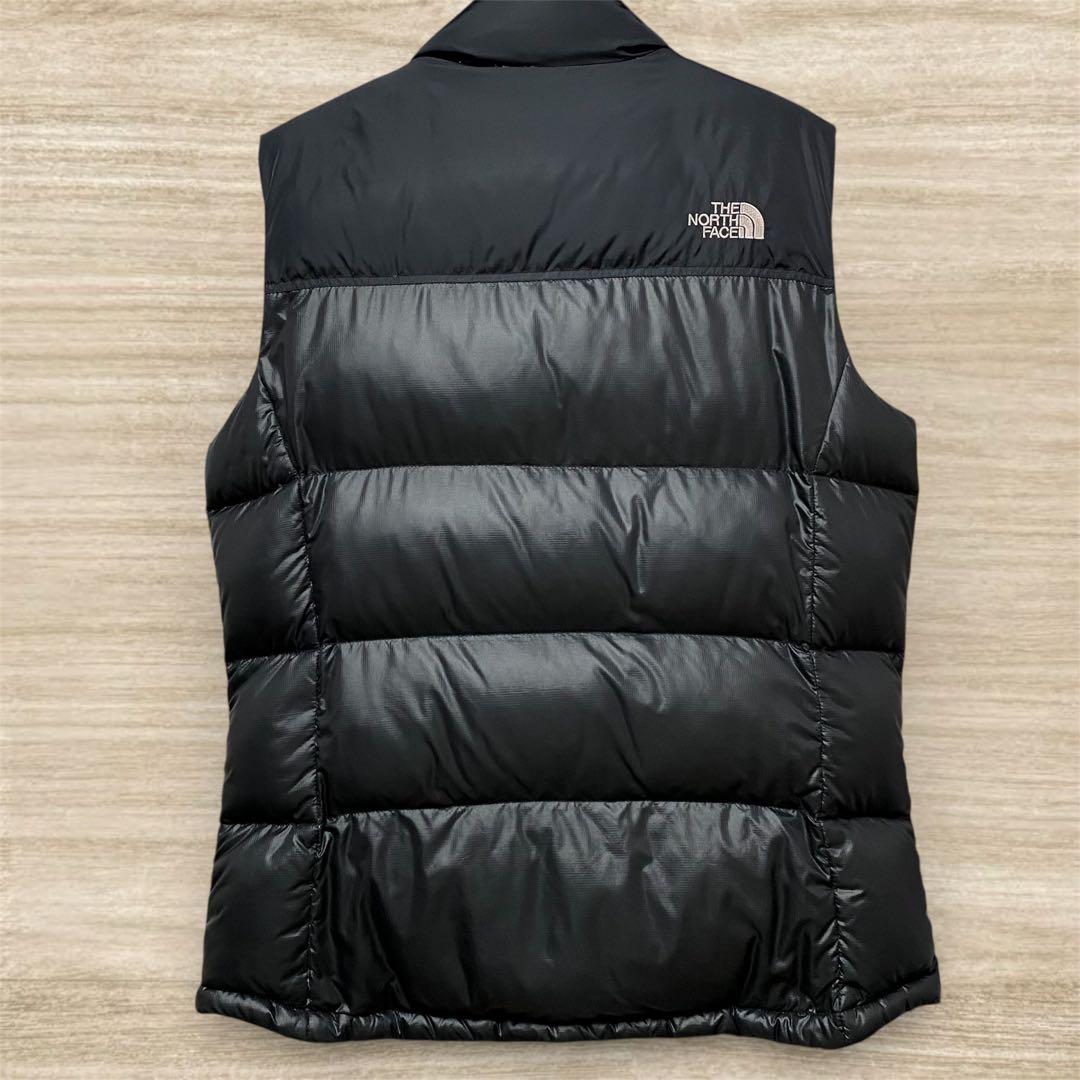 美品 ノースフェイス ダウンベスト 黒 XL(日本Mサイズ相当) 700
