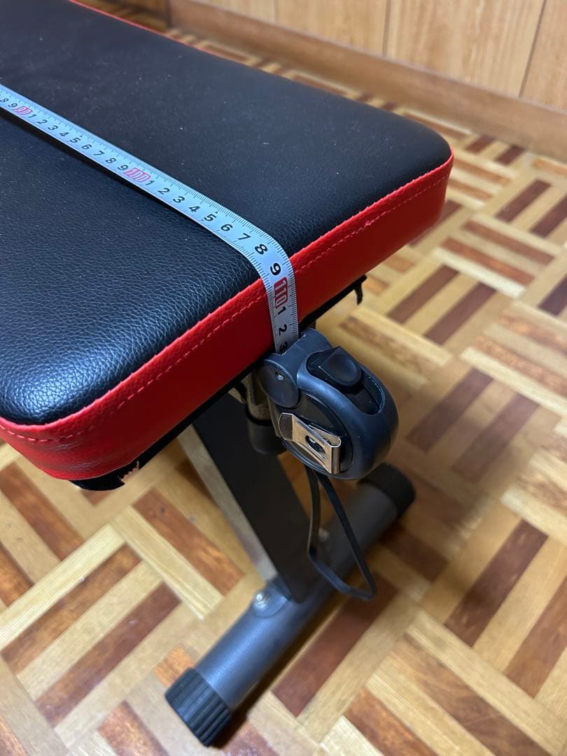 筋トレベンチ+シャフト+ウェイト15kg×2＋4kg鉄アレイ　一部歪み有　手渡し