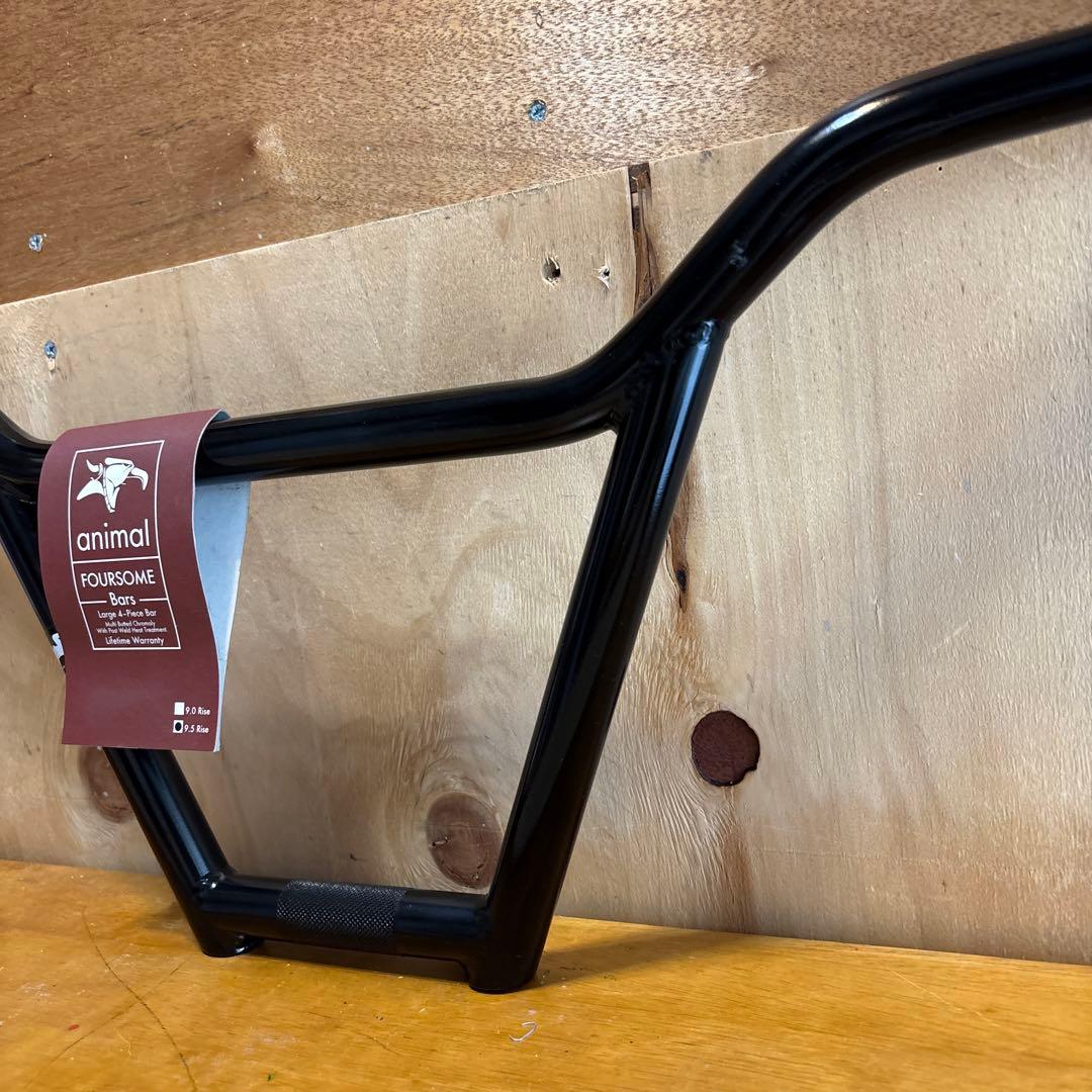animal Foursome Bar 9.5” BMX ブラック ハンドルバー