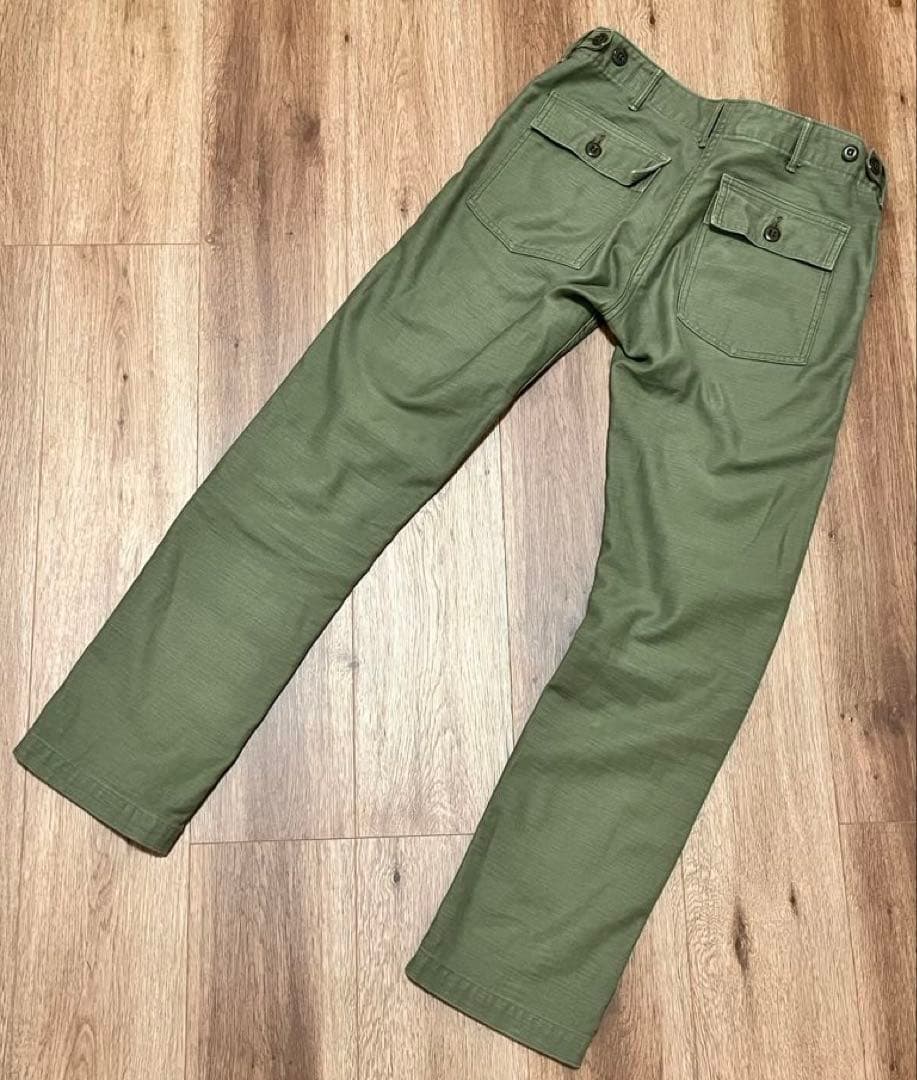 値下げ中！orslow スリムフィット ファティーグパンツ ベイカーパンツ