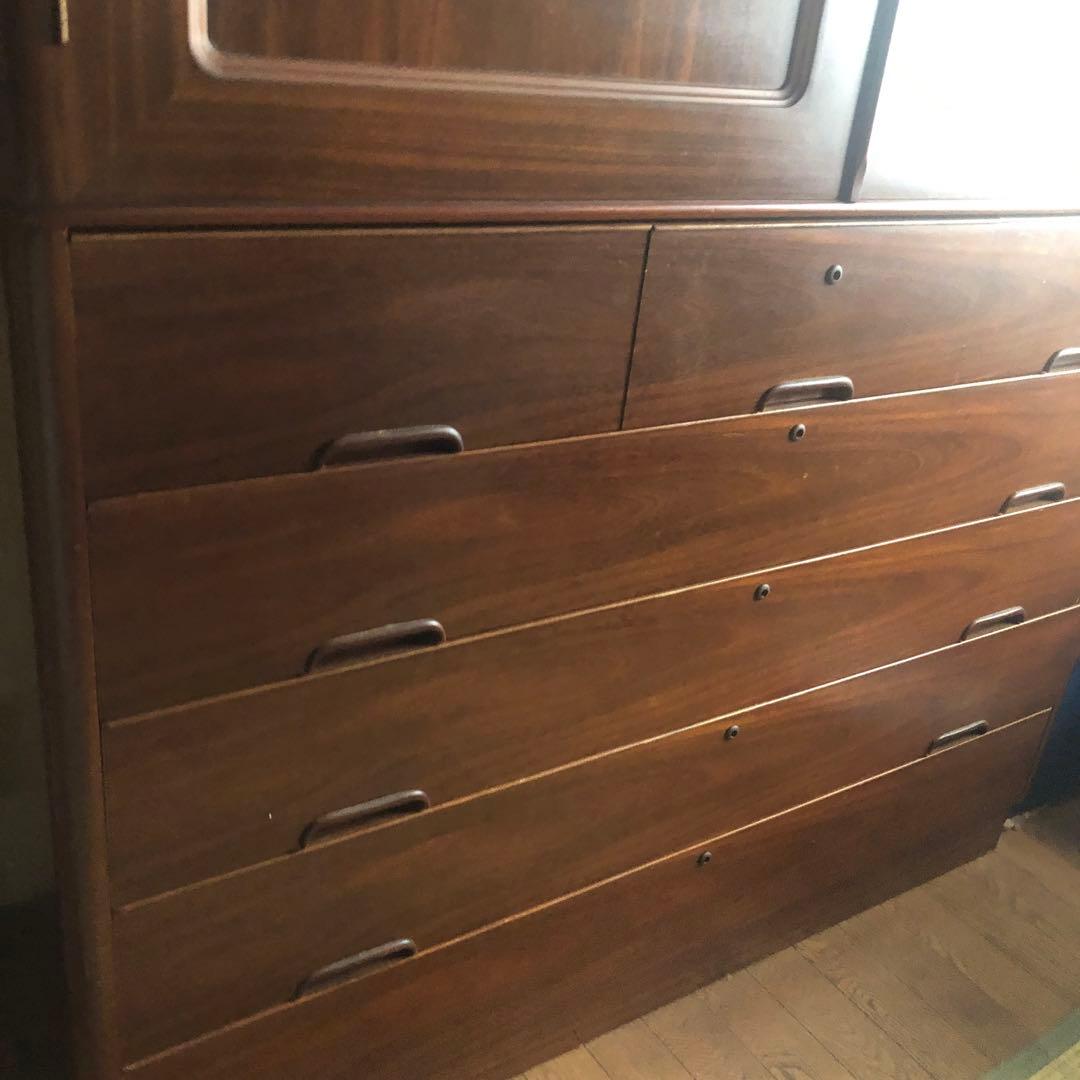 府中家具 マルケイ木工 高級家具 桐箪笥タンス 着物入 昭和レトロ