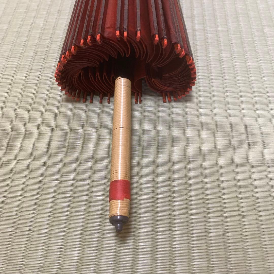 舞踊傘 赤 和傘　　直径116cm