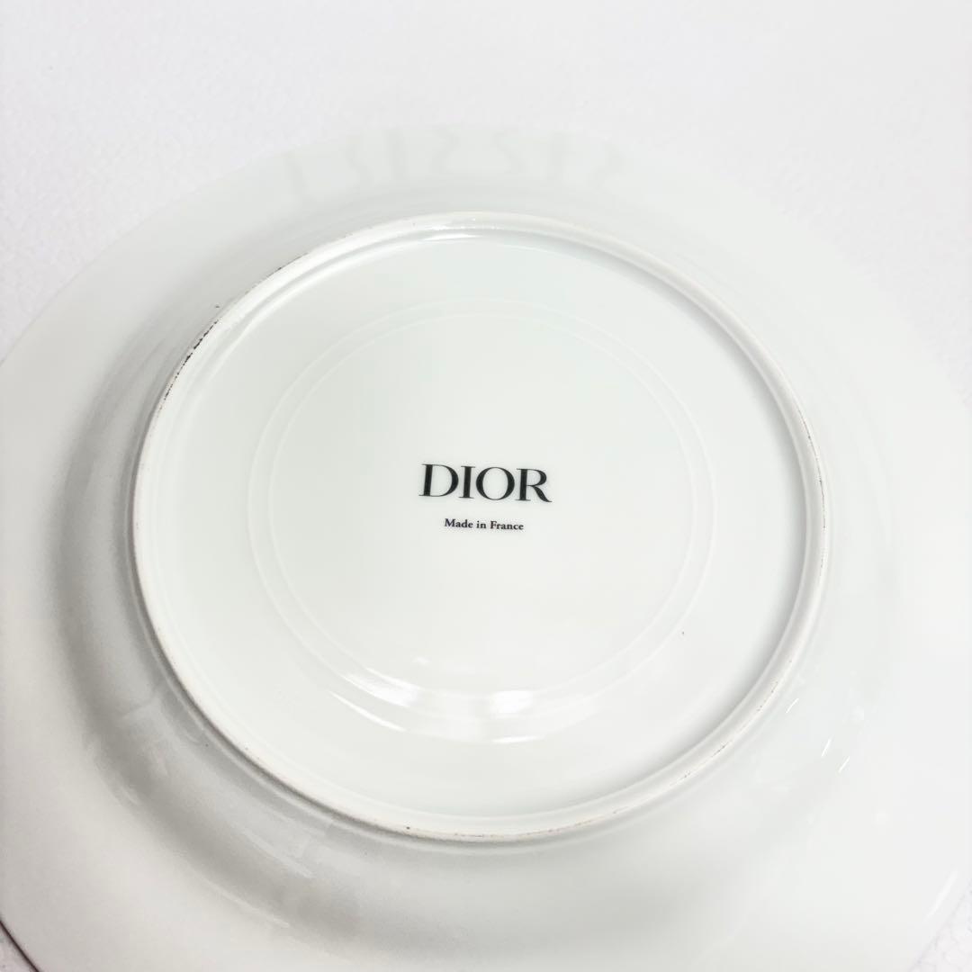 DIOR デザートプレート 21cm ブラックストライプ ムッシュディオール