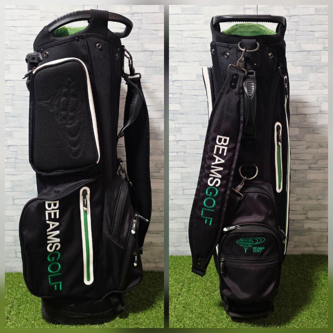 ビームス ゴルフ BEAMS GOLF スタンド式 キャディバッグ ブラック