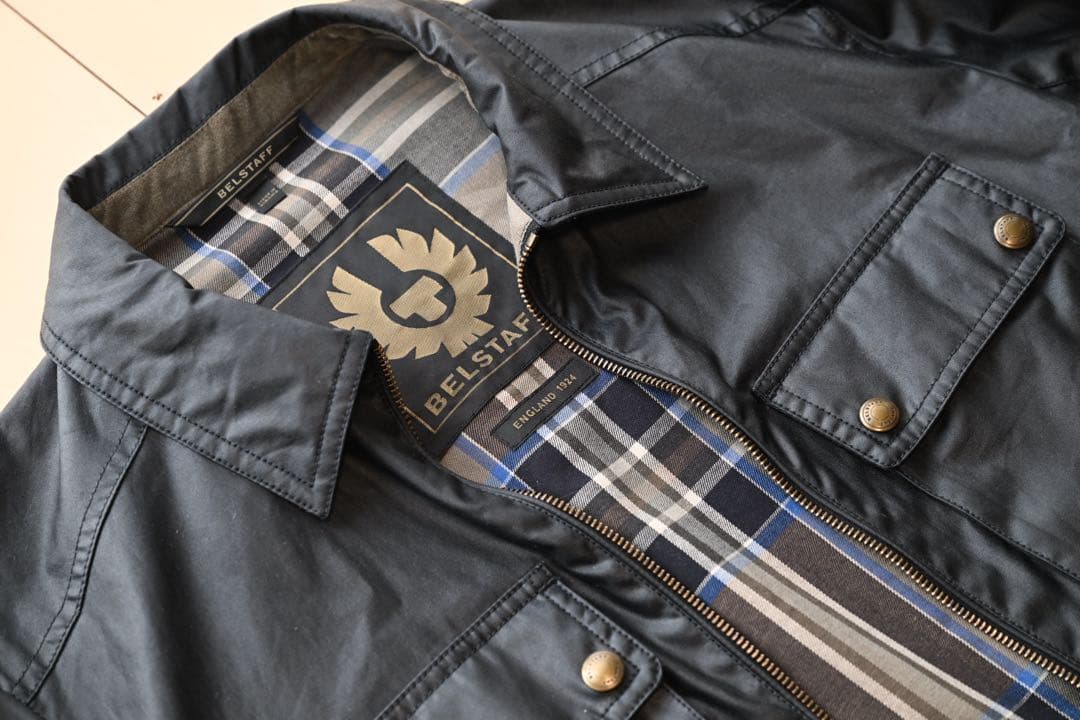 希少ショート丈 BELSTAFF オイルジャケット Mサイズ 春物