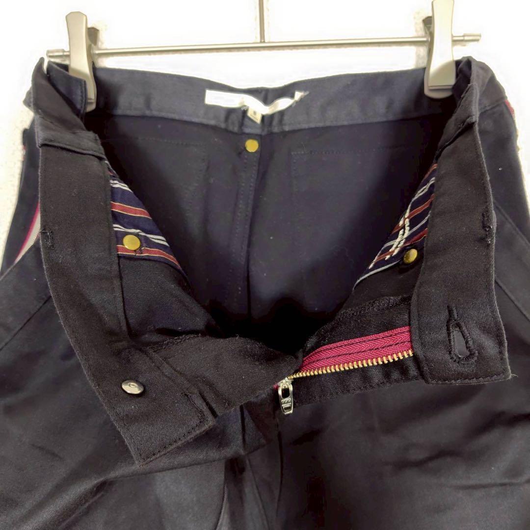 マークアンドロナ◉ゴルフパンツ ストレッチ ブラック ジップデザイン レディース