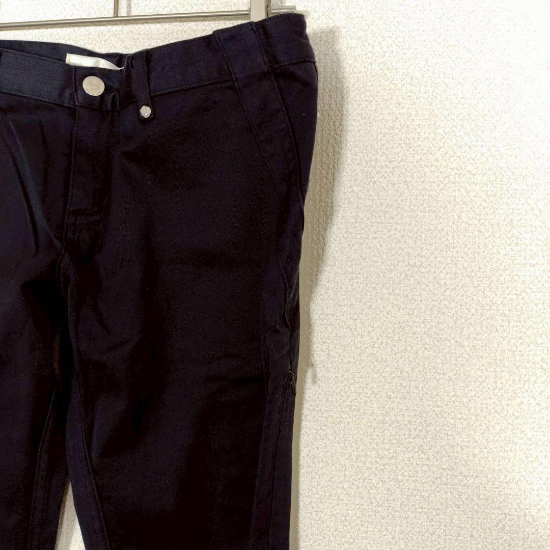 マークアンドロナ◉ゴルフパンツ ストレッチ ブラック ジップデザイン レディース