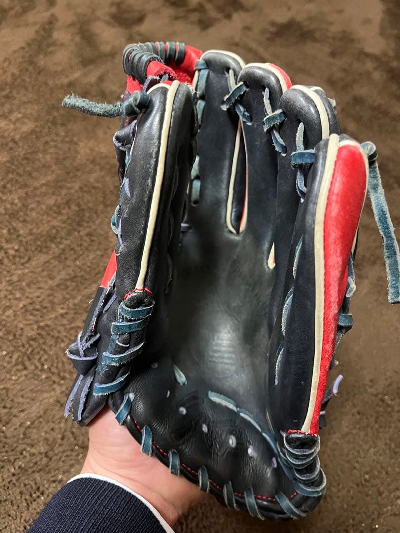 Slugger 久保田スラッガー　軟式グローブ レッド/ブラック