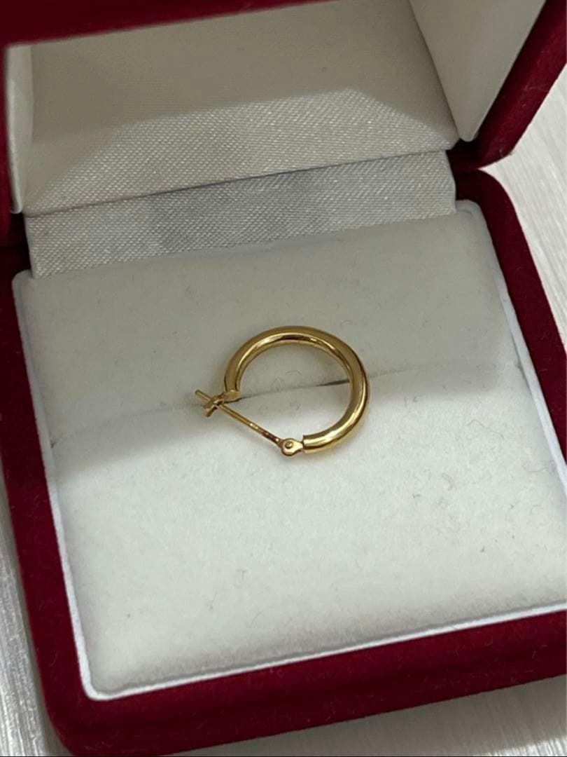 18k フープピアス