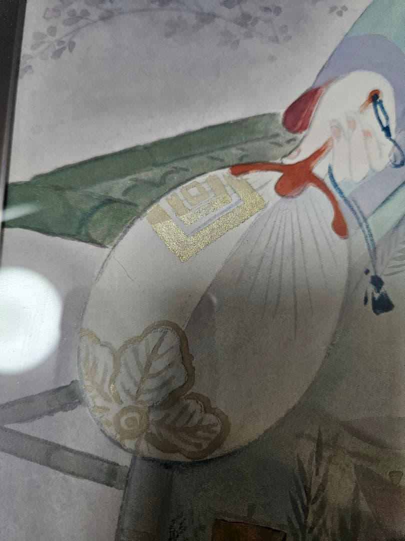 武藤嘉亭 ［涼庭］紙本　美人画 浮世絵 日本画 師伊東深水 山川秀峰 額装