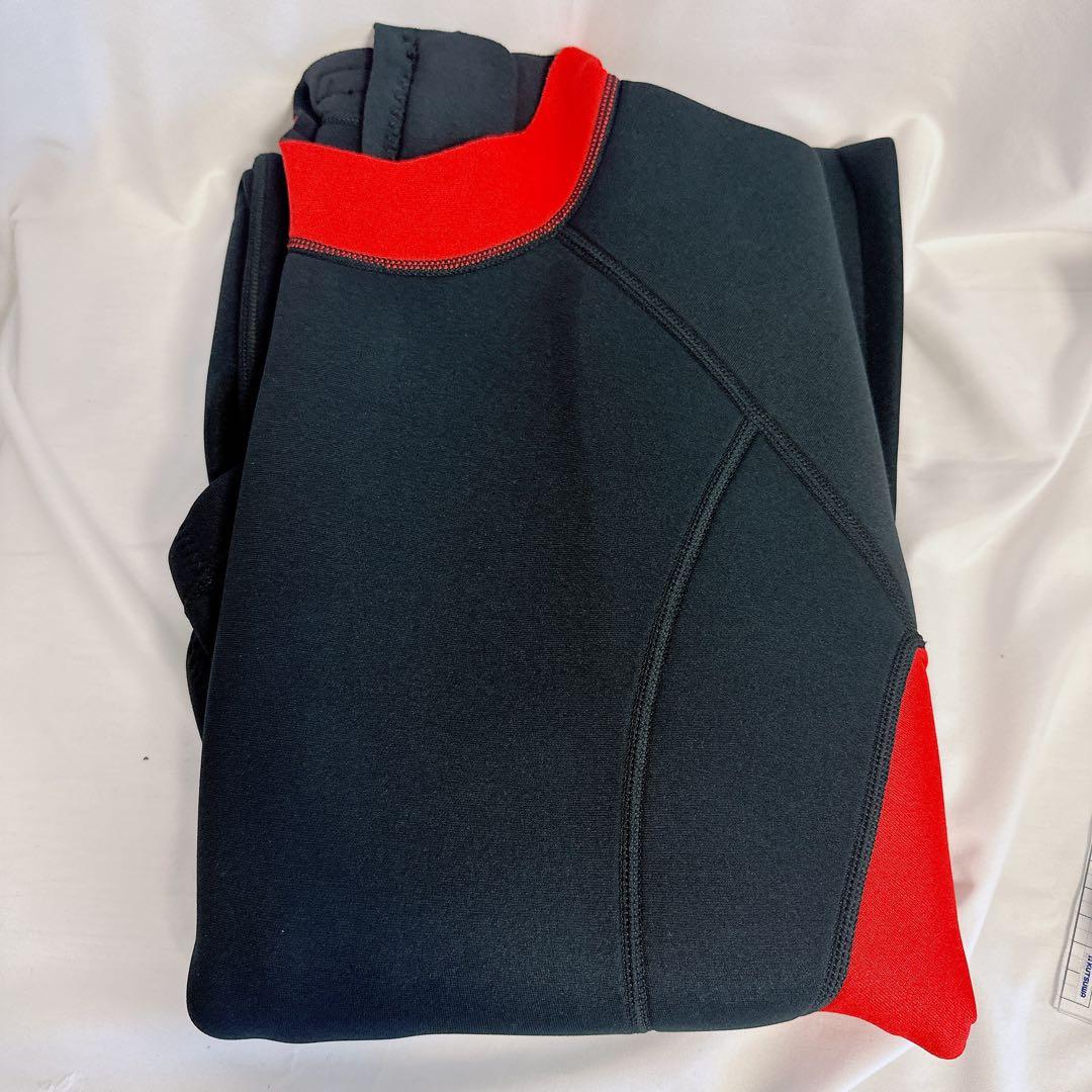 ウェットスーツ　ショート スプリング　3XL 黒×赤　半袖　FLEXEL