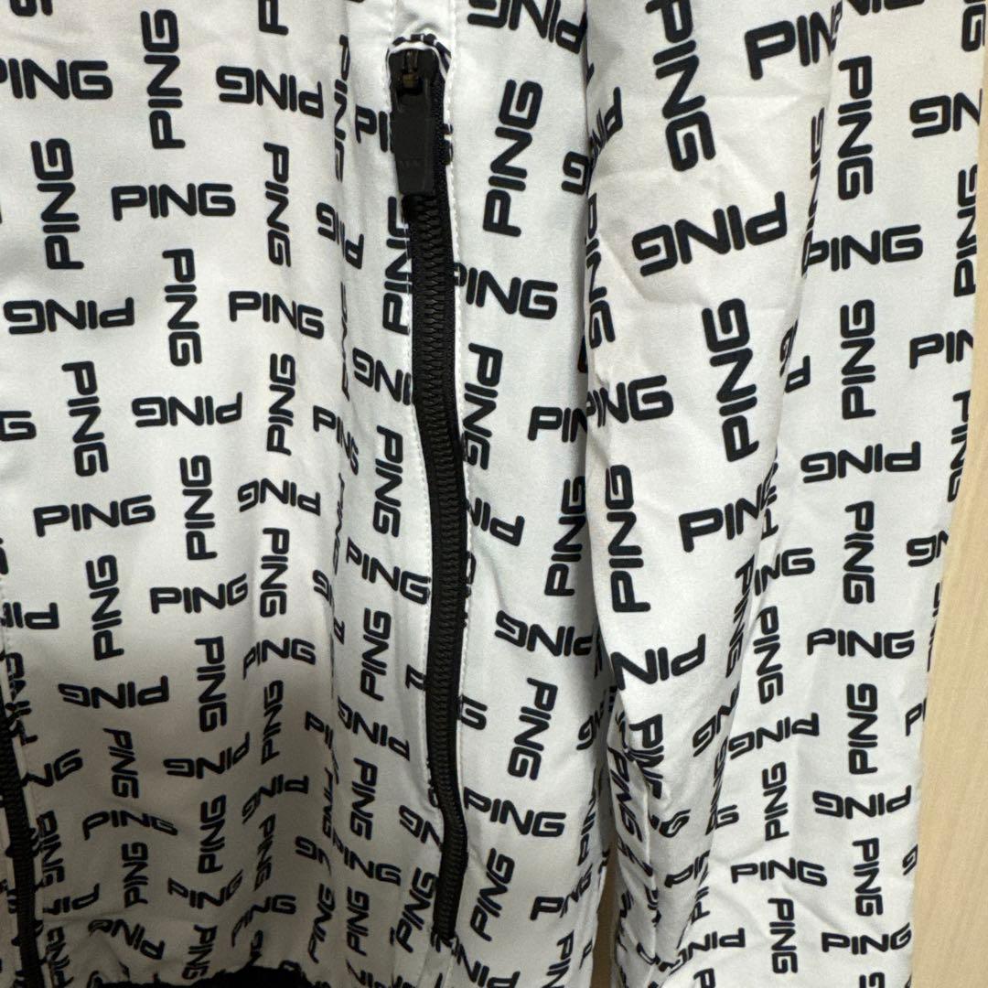 PING ロゴプリント ジャケット ホワイト