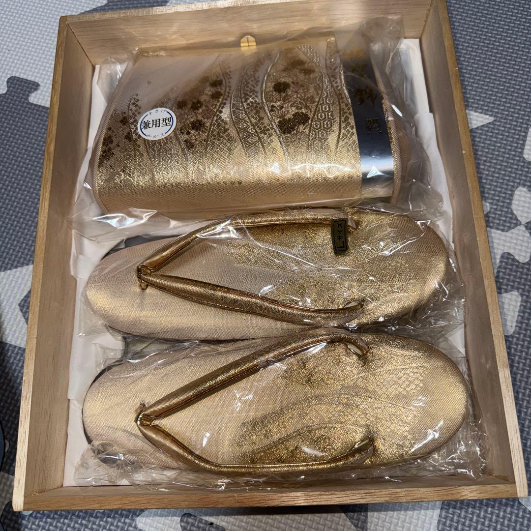 新品　佐賀錦の草履バッグセット