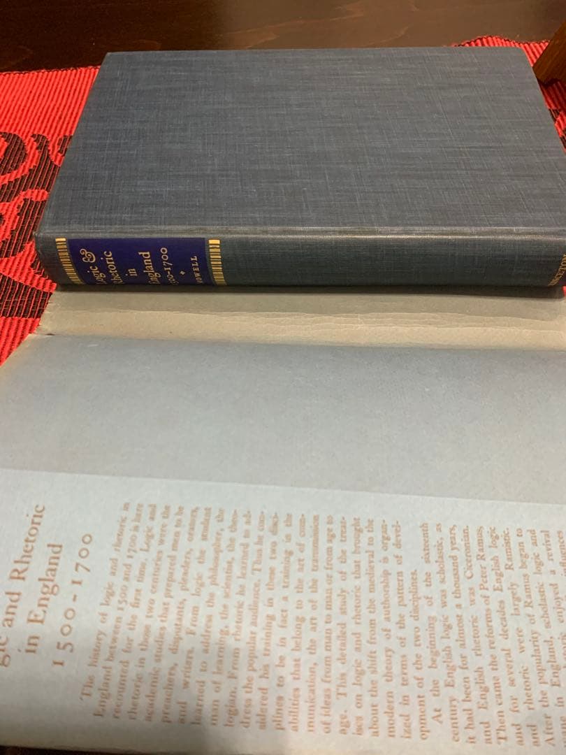 洋書 Logic and Rhetoric in England 1500-1700