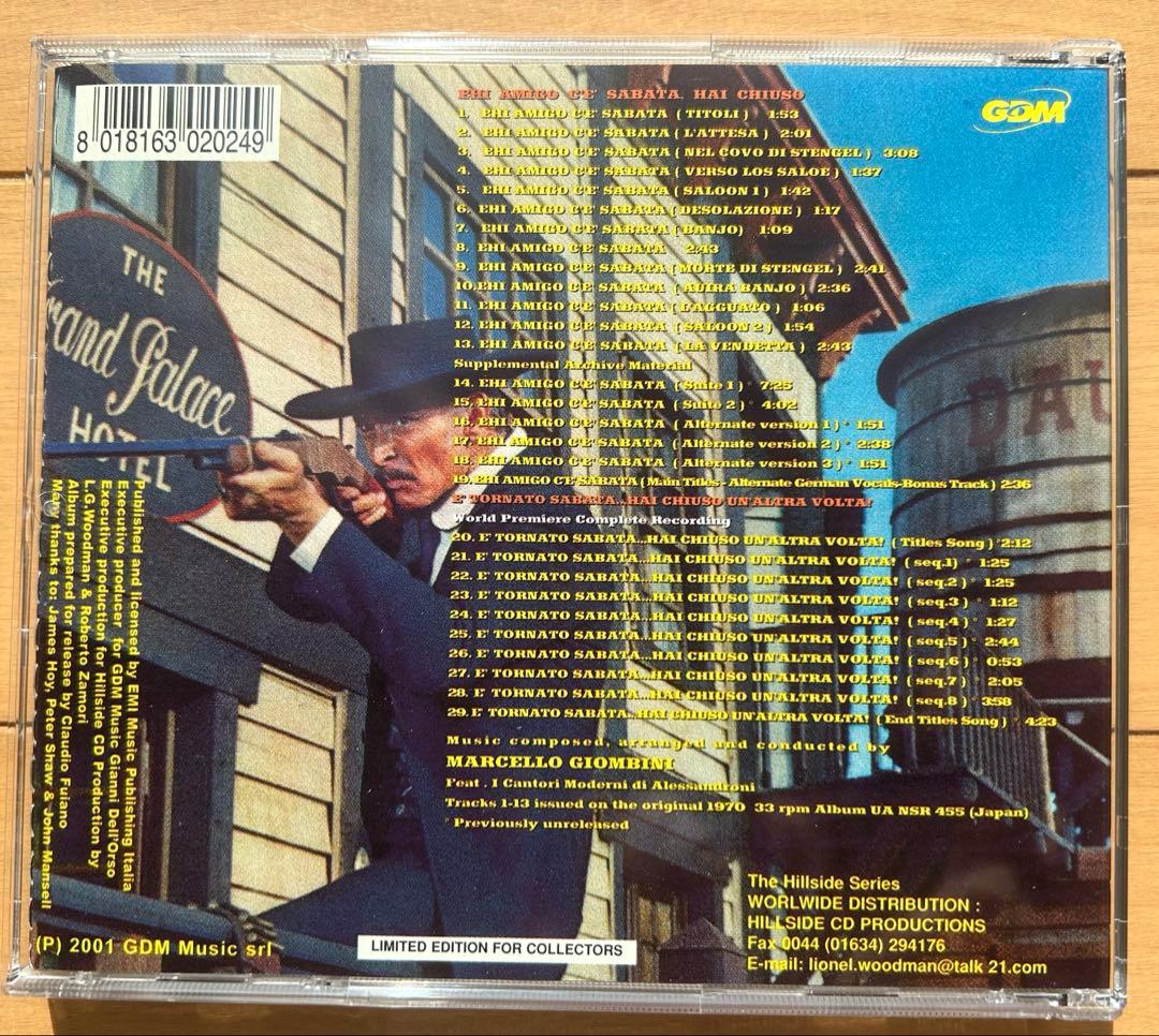西部悪人伝／西部決闘史　サウンドトラック　CD　音楽マルチェッロ・ジョンビーニ