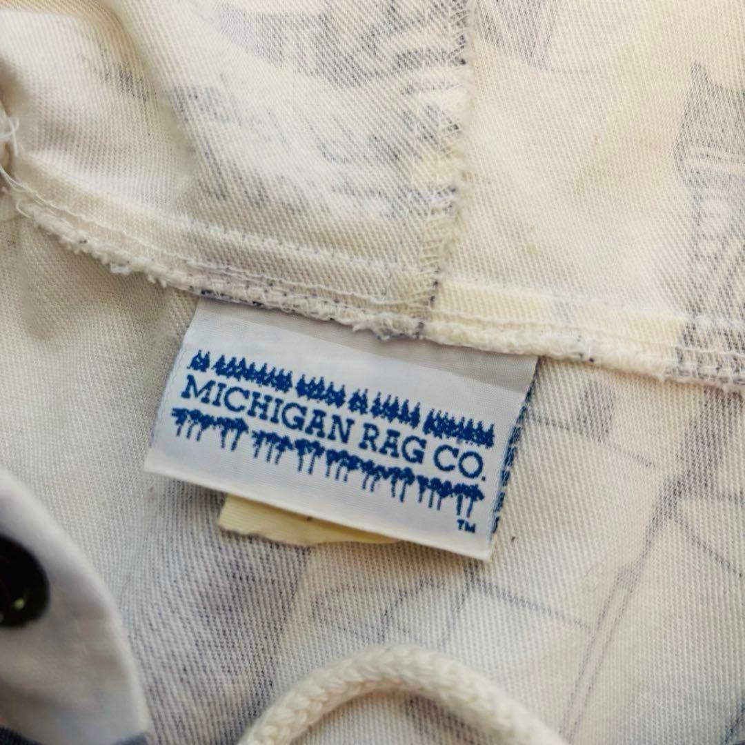 90'sMICHIGAN RAG CO. ミシガンラグ総柄コットンパーカーUSA