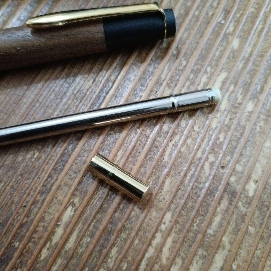 野原工芸　えんじゅ　槐　シャープペンシル　旧型ゴールドクリップ