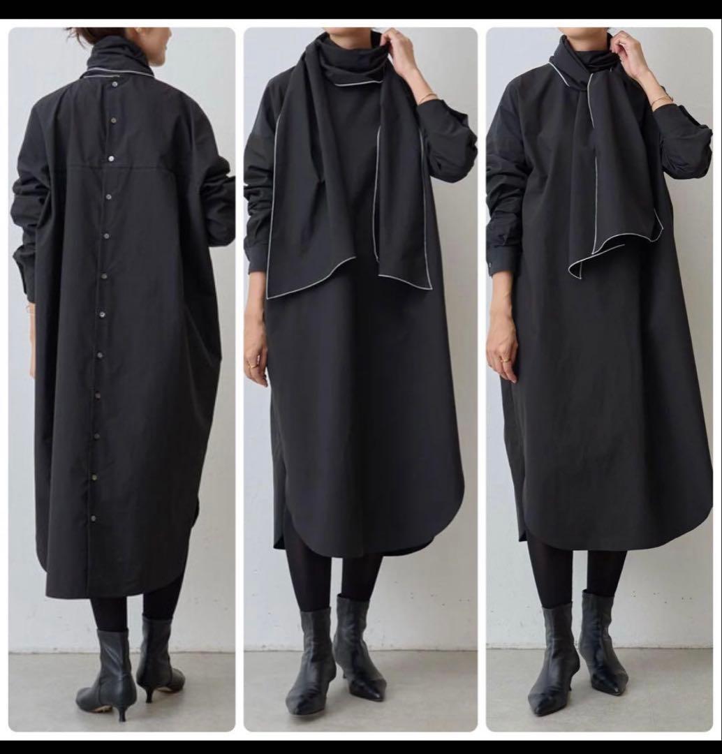美品✨ ビアズリー 《15 quinze》ボウタイワンピース 黒