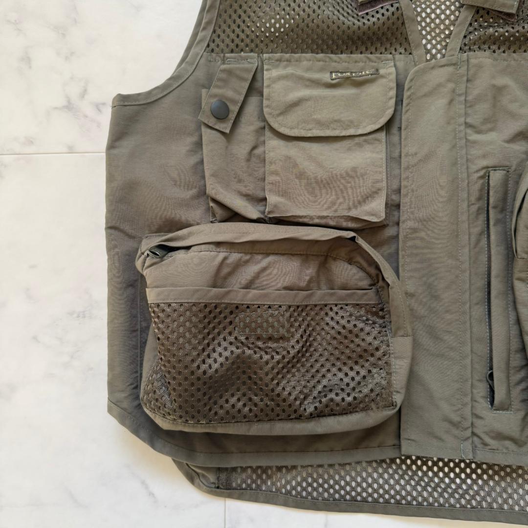 FOXFIRE メッシュ　フィッシングベストカーキグリーン L