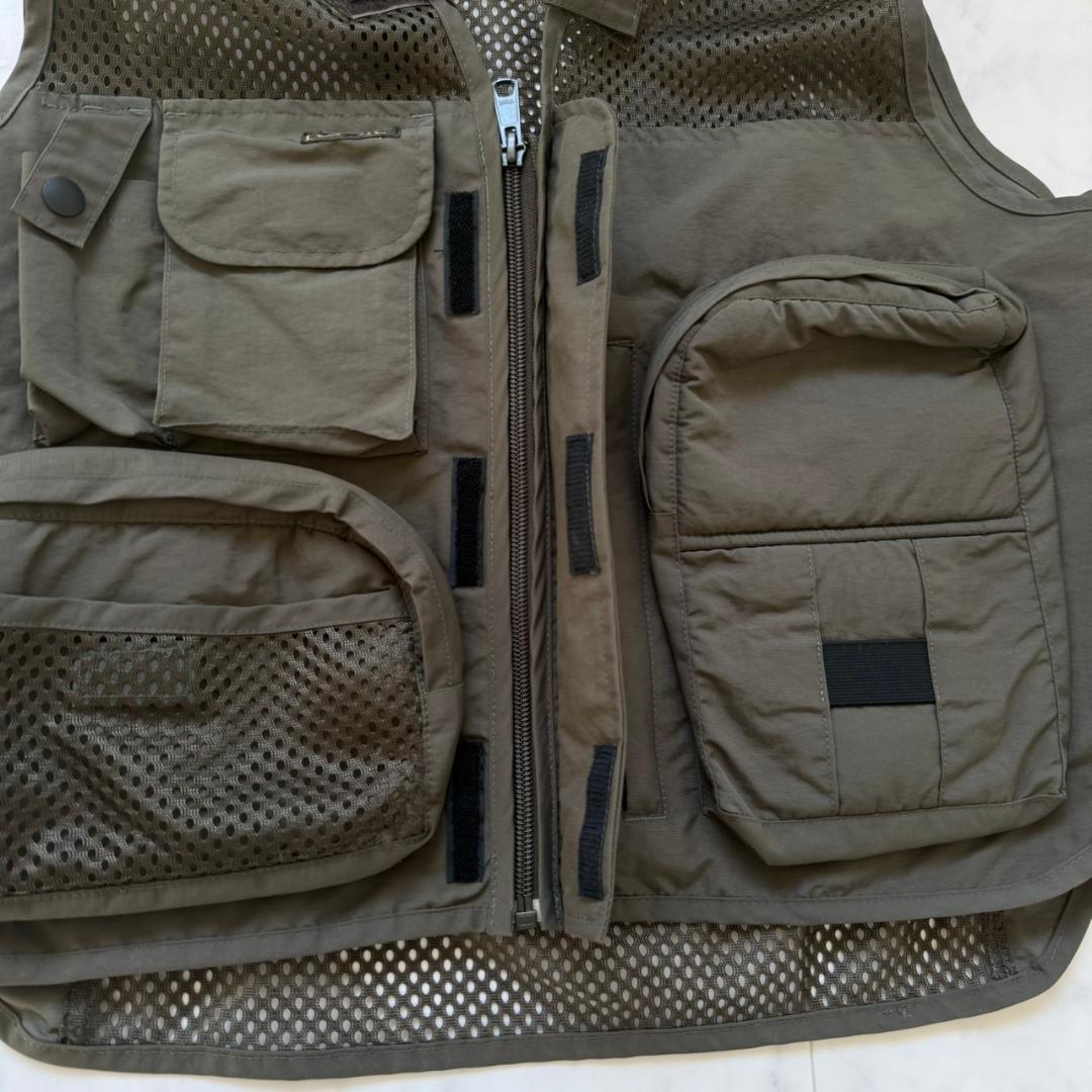 FOXFIRE メッシュ　フィッシングベストカーキグリーン L