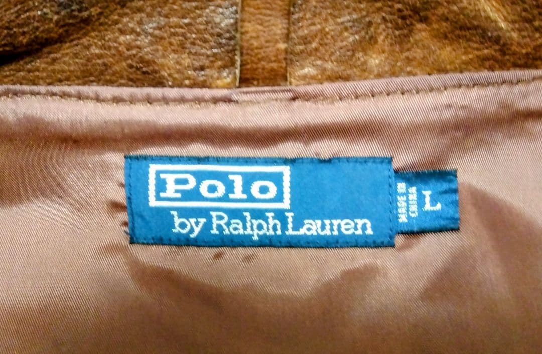【極上】Polo Ralph Laulen A-2 フライトジャケット 牛革L