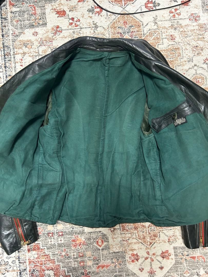 山*本様 40s ドイツ軍 モーターサイクルジャケット vintage ダブルラ