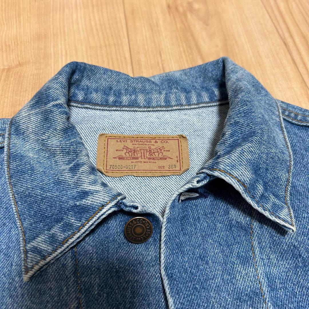【USA製】80sリーバイス70506-0217 デニムジャケット38