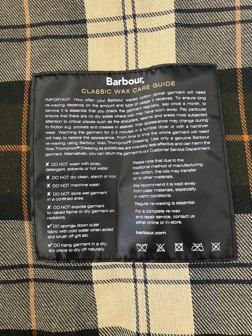 Barbour トランスポートジャケット　セージ 38