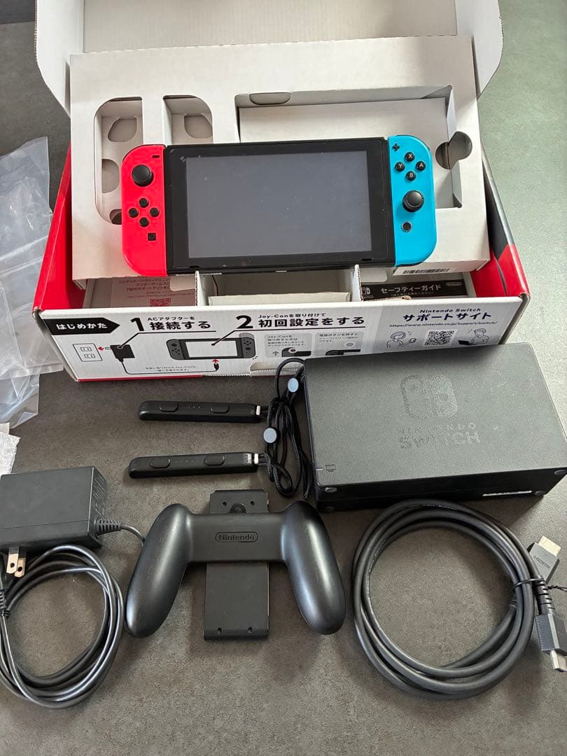 Nintendo Switch ネオンブルー オレンジmicroSD128GB付