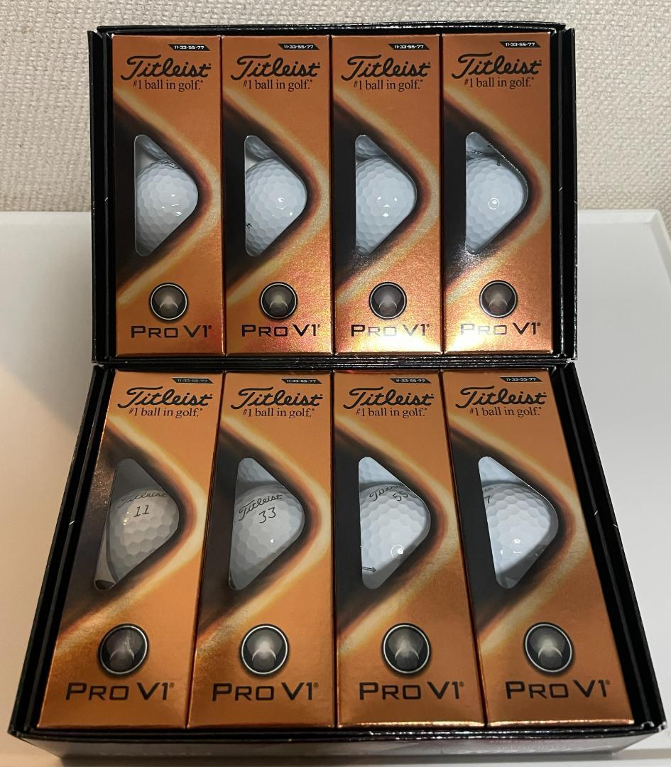 Titleist Pro V1 ゴルフボール 24個入り ダブルナンバー