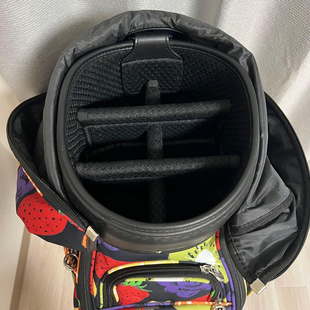 MIEKUESAKO SPORTS フルーツ柄キャディバッグ