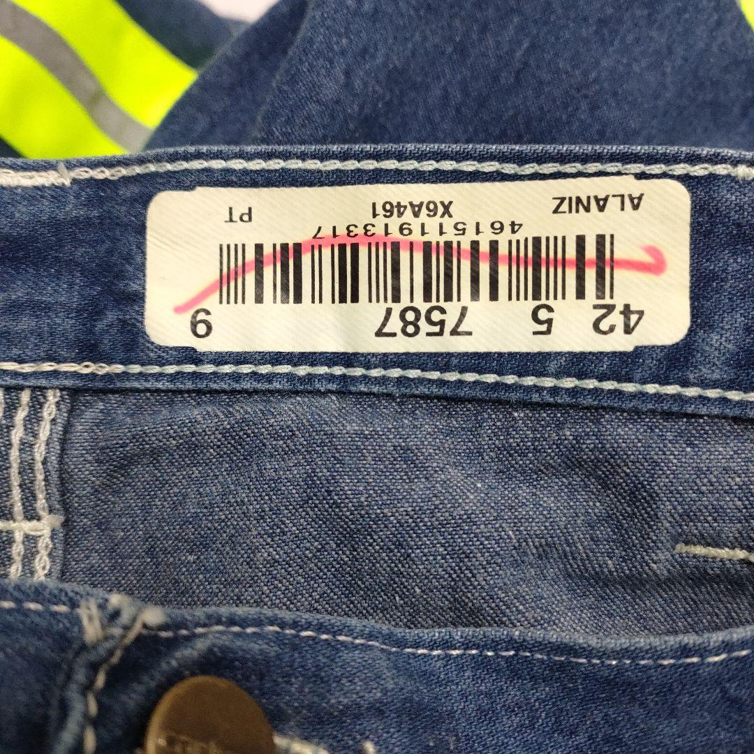 【希少】Carhartt 32x32 ワークデニムパンツメキシコ製ストレッチ濃紺