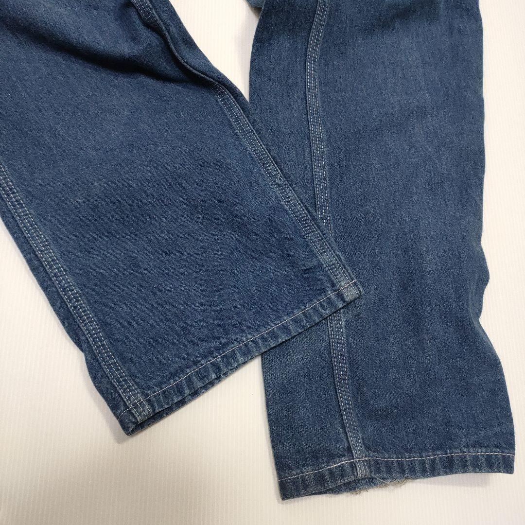 【希少】Carhartt 32x32 ワークデニムパンツメキシコ製ストレッチ濃紺