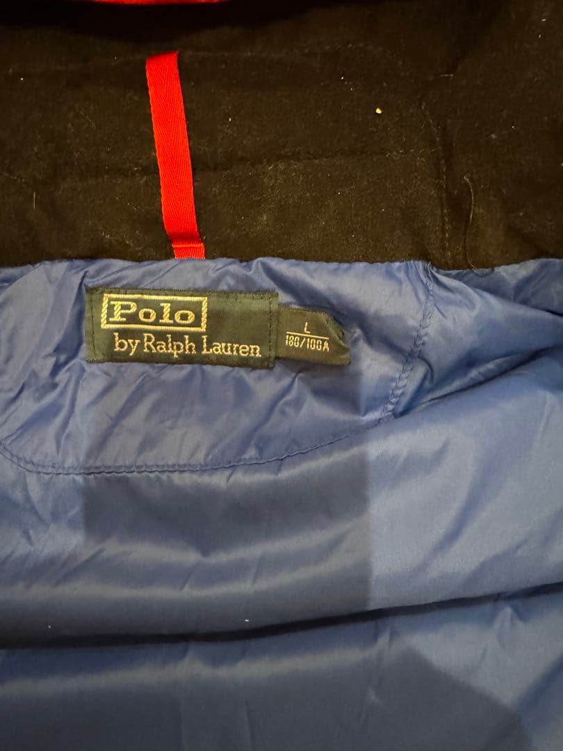 Polo by Ralph Lauren ビックポニー赤 ダウンベスト L