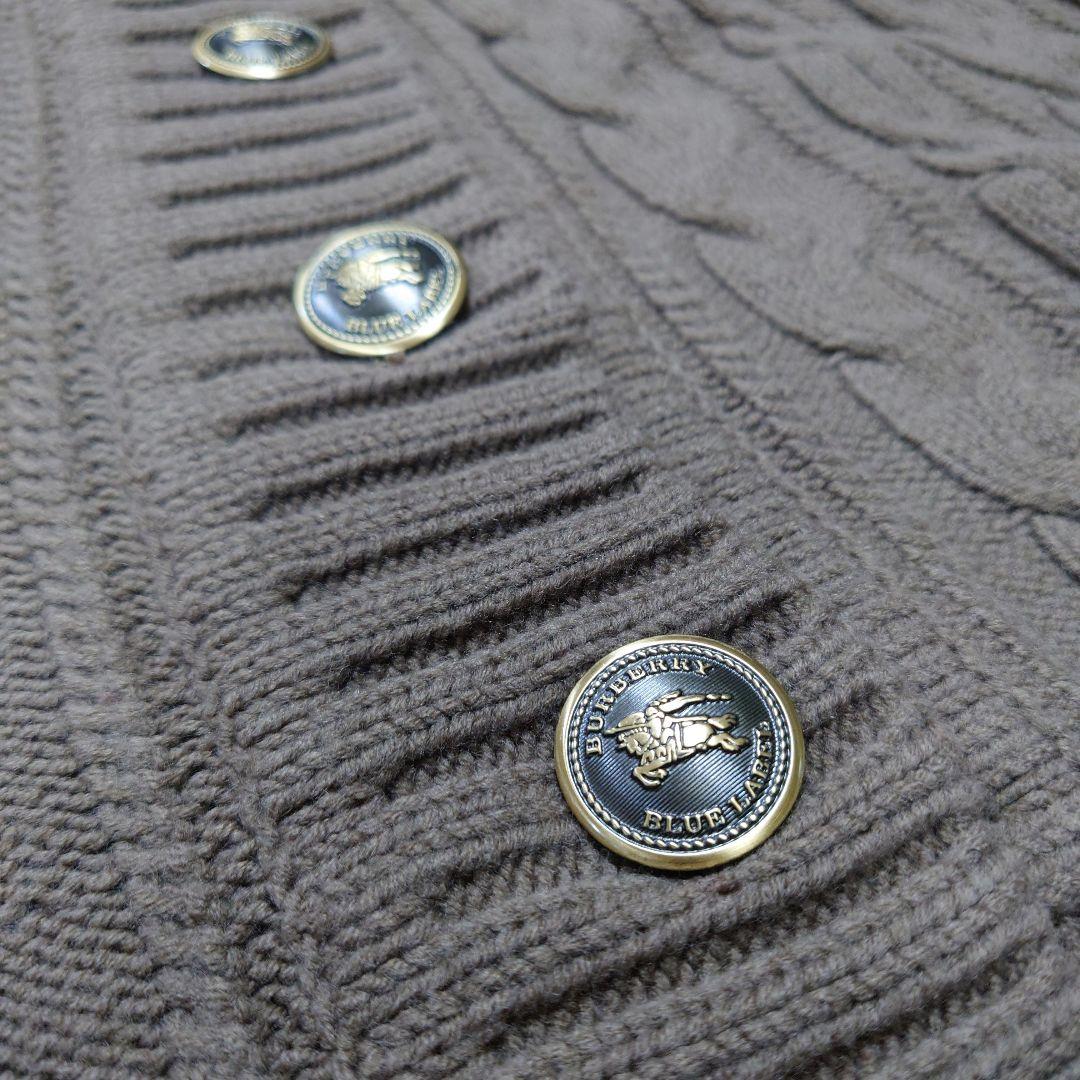 ✨BURBERRYBLUELABEL✨ニット✨ポンチョ✨フード付き✨３８