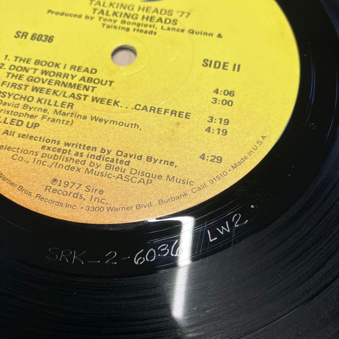 極美盤‼︎USオリ　トーキング・ヘッズ　「77“」