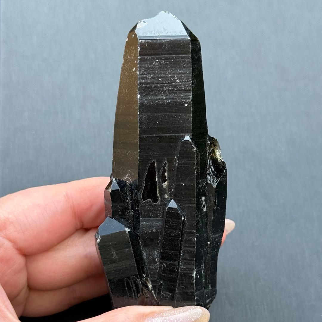 モリオン 黒水晶 天然無処理 原石 MY1280